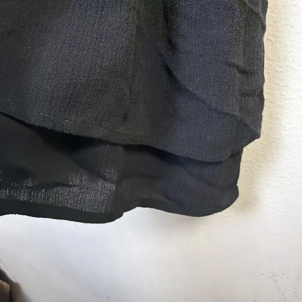 Rails Black Long Sleeve layered Mini Dress bohemian cottagecore victorian medium - Picture 6 of 12